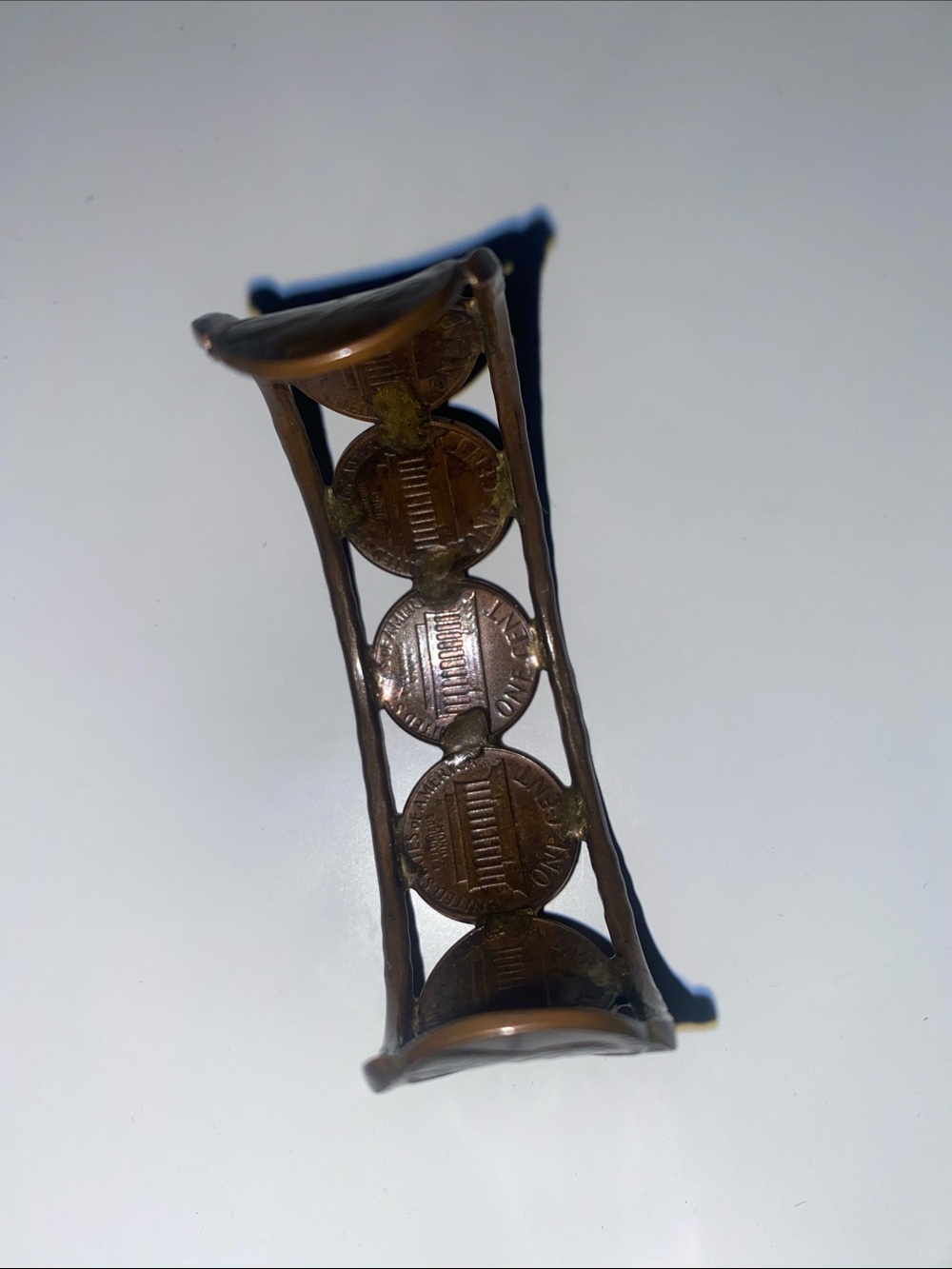 Vintage Penny Copper Coin Cuff Bracelet